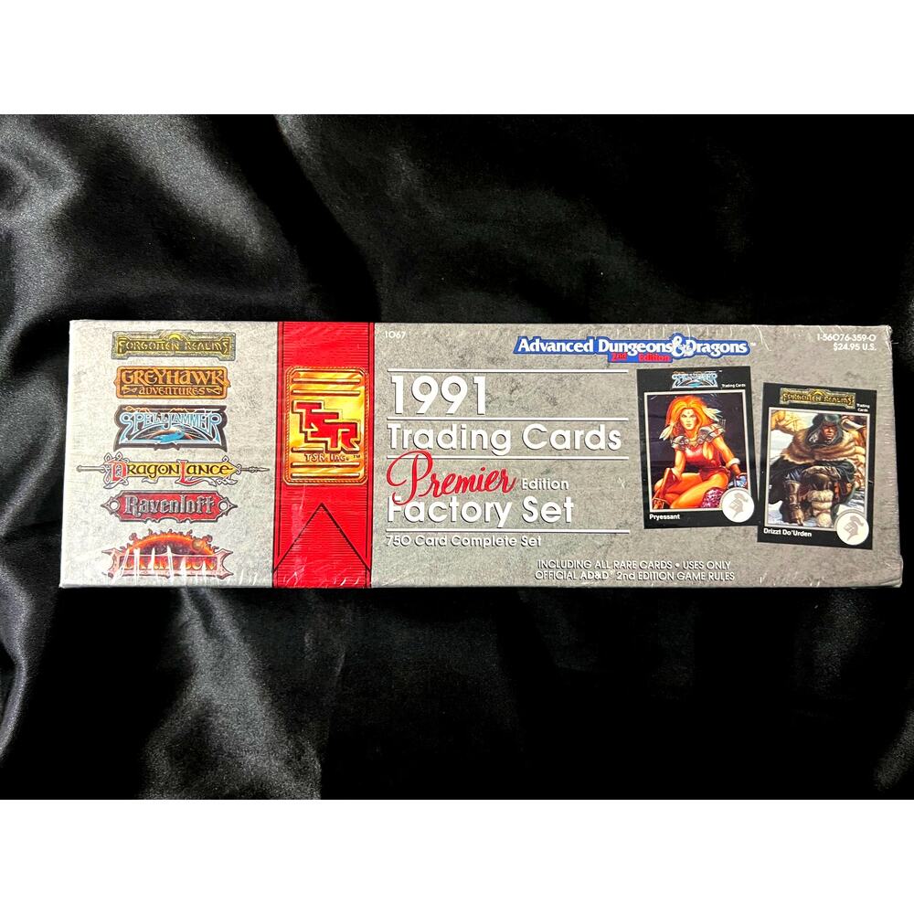 VINTAGE 1991 TSR "PREMIER FACTORY SET ADV. D&D" Collector Card Box - Mint
